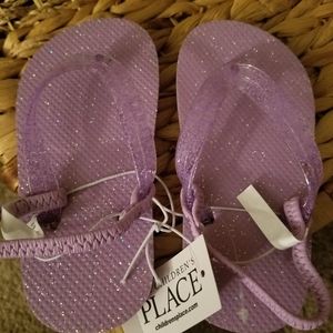 Glitter Purple Sandals Children's PLACE
